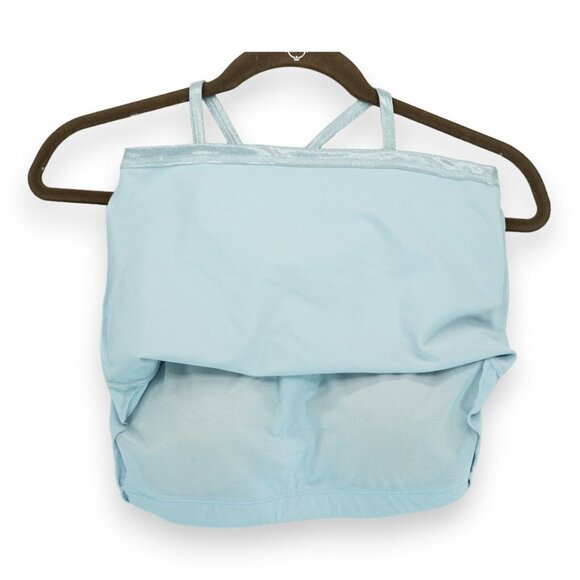 NWT Old Navy‎ Silver Shimmer Longline Sports Bra/Crop Tank Size Medium M - Picture 6 of 8